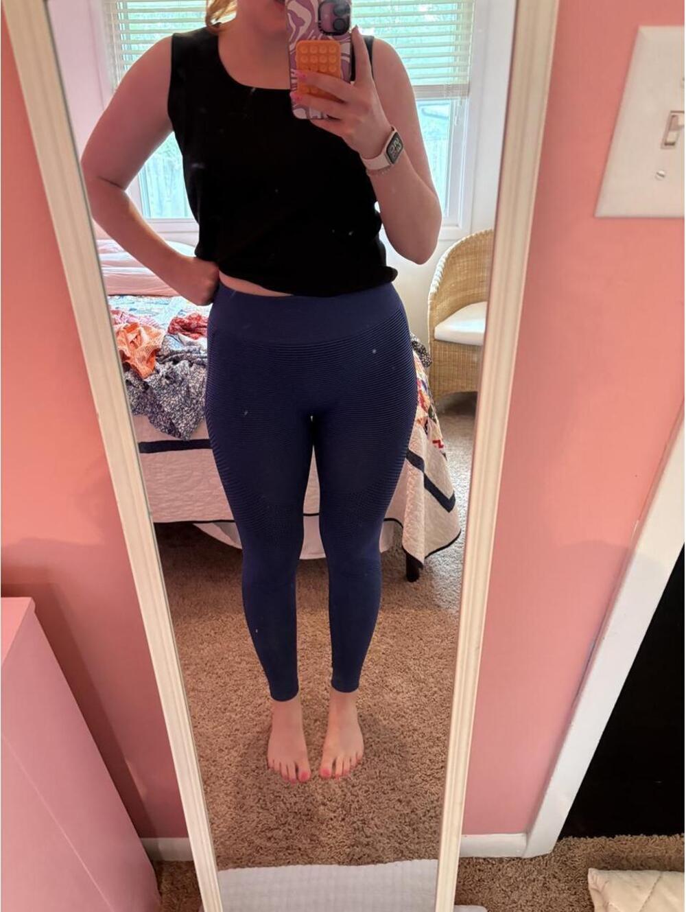 Gymshark Women's Blue and Purple Legging
